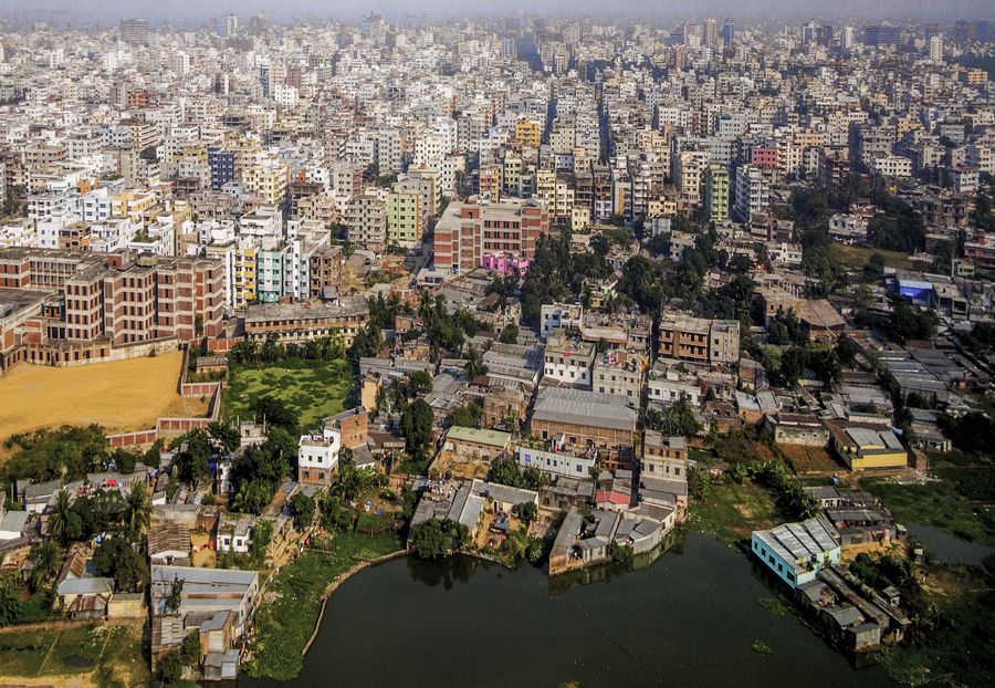 Area of Dhaka, the Capital of Bangladesh © Meinzahn | Dreamstime.com